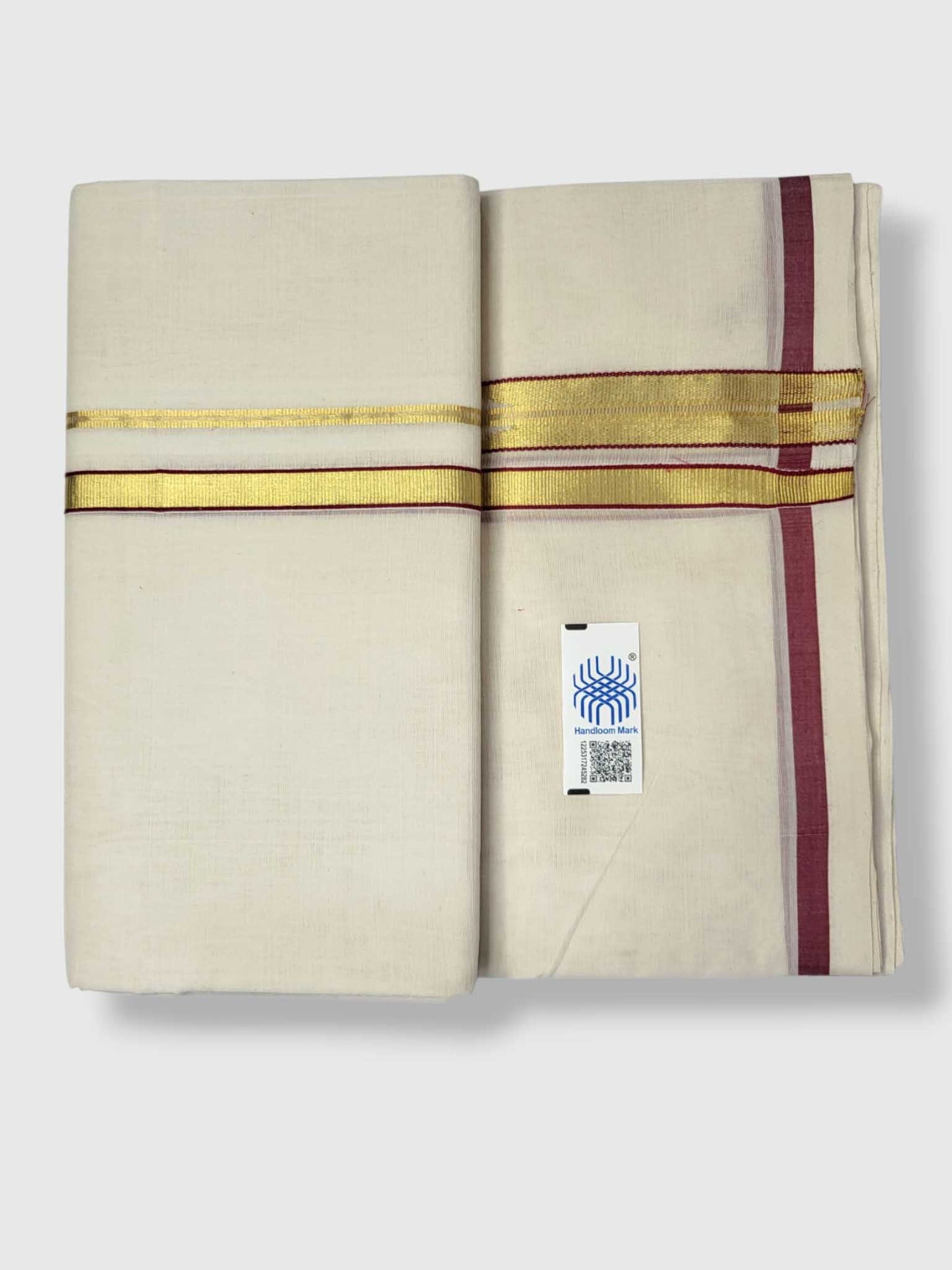 Kerala Premium Balaramapuram Handloom Dhoti/Mundu for Men