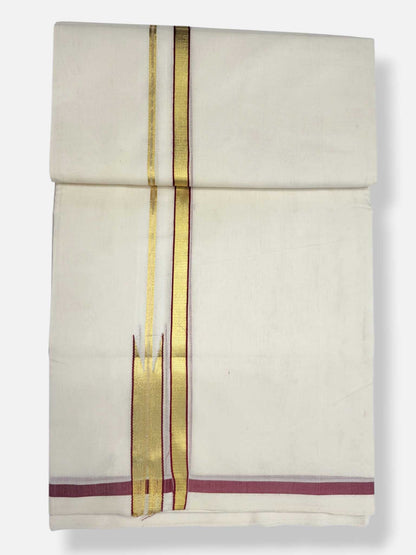 Kerala Premium Balaramapuram Handloom Dhoti/Mundu for Men