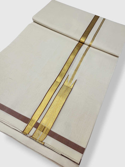 Kerala Premium Balaramapuram Handloom Dhoti/Mundu for Men