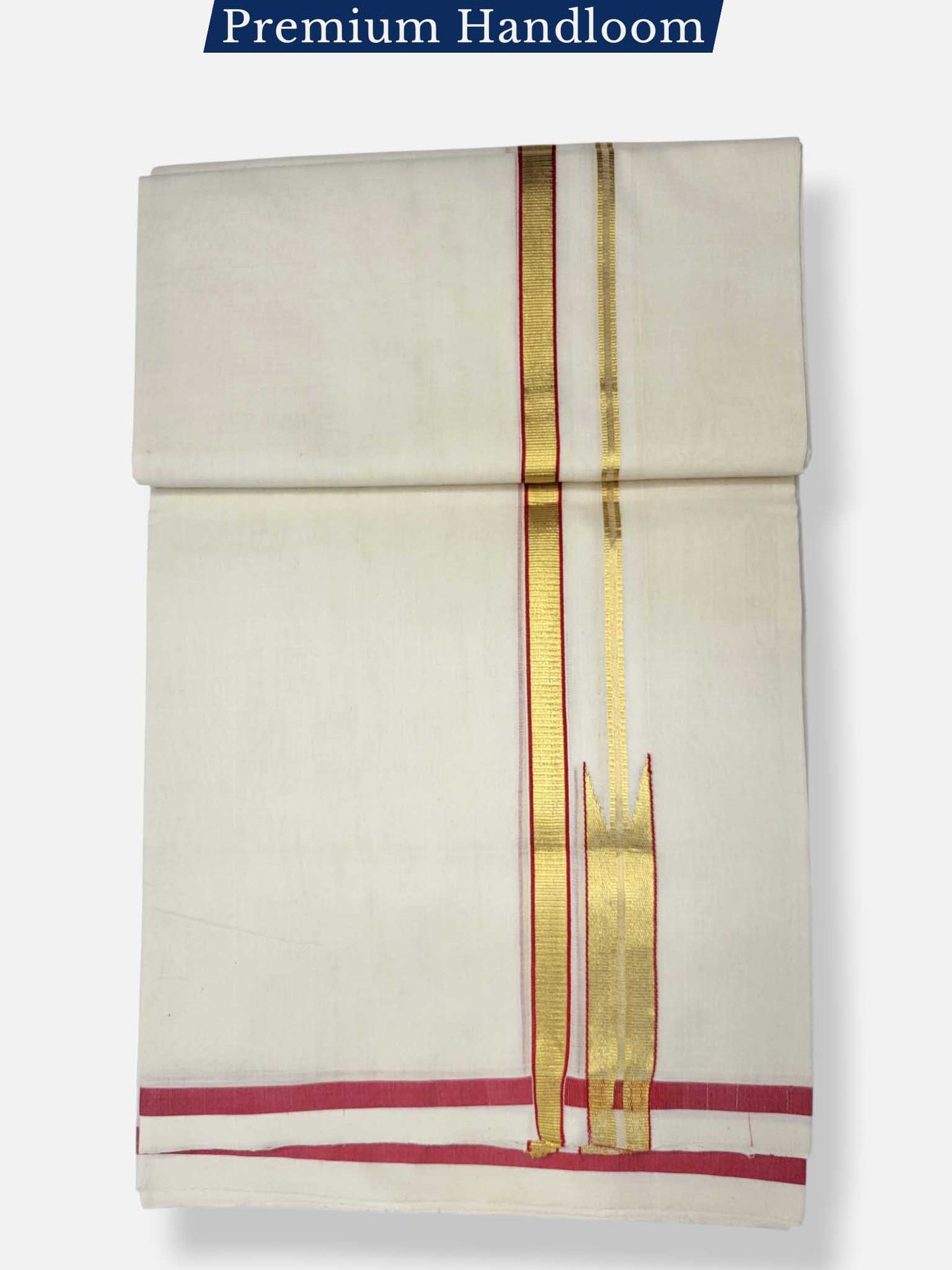 Kerala Premium Balaramapuram Handloom Dhoti/Mundu for Men