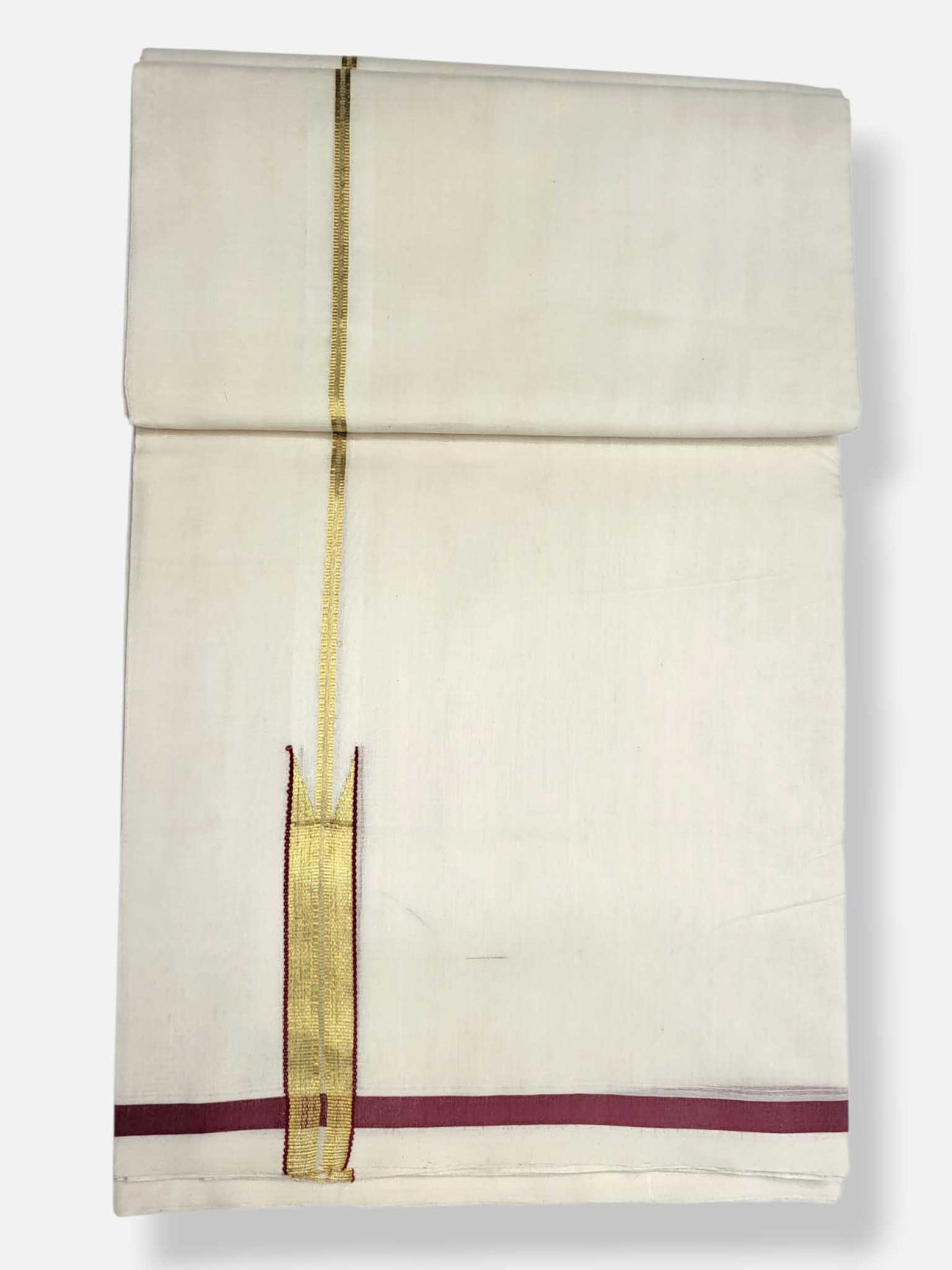 Kerala Premium Balaramapuram Handloom Dhoti/Mundu for Men