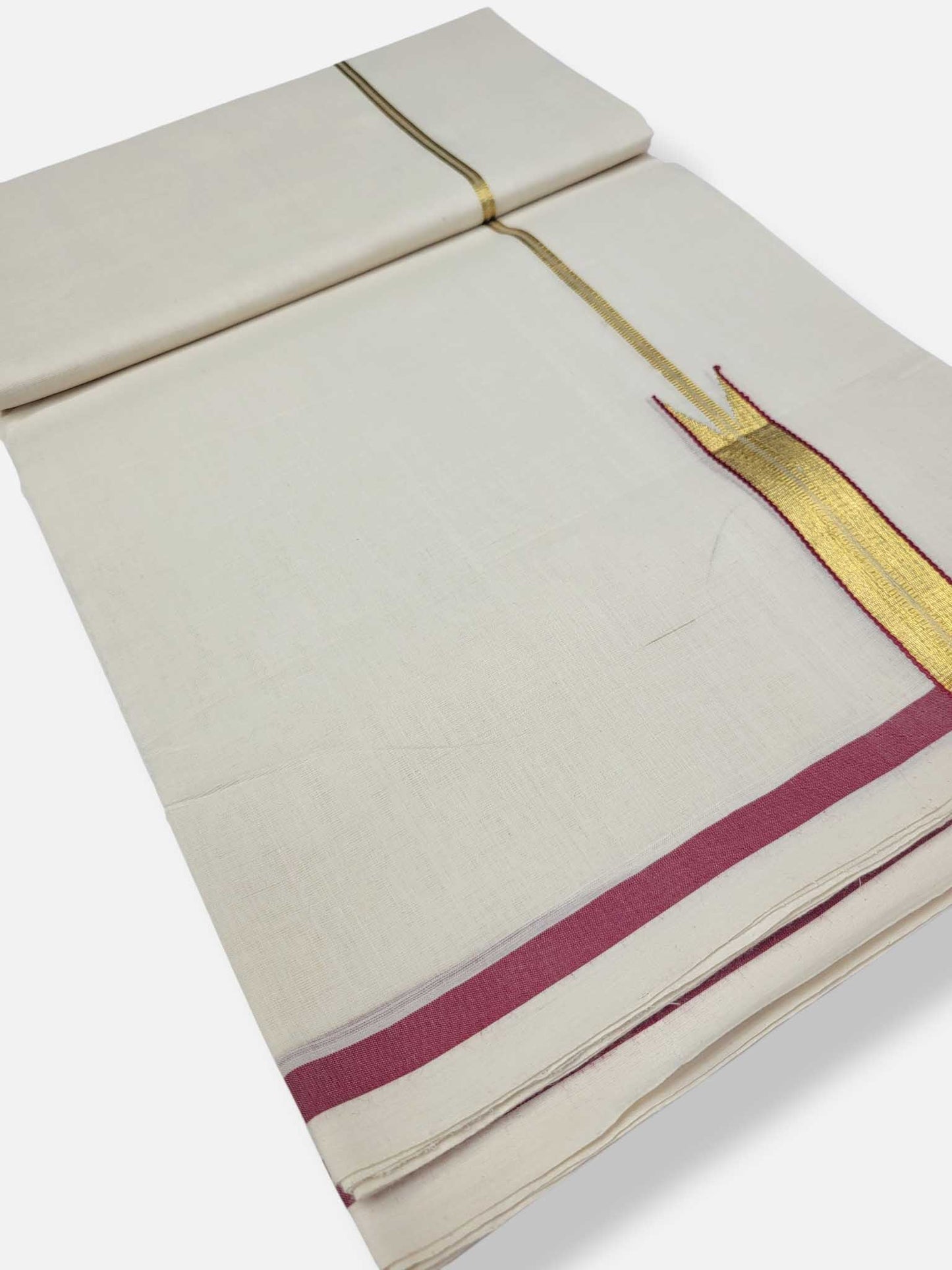 Kerala Premium Balaramapuram Handloom Dhoti/Mundu for Men