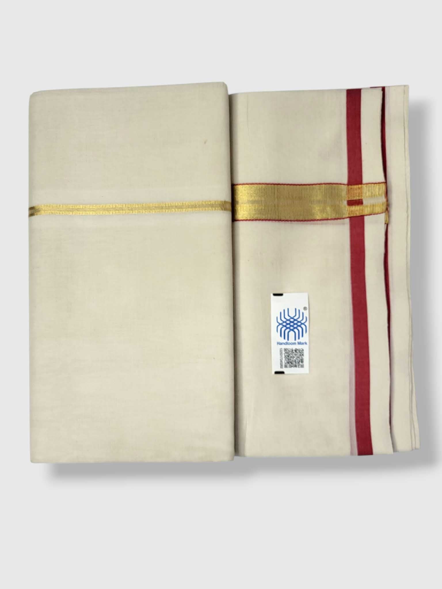 Kerala Premium Balaramapuram Handloom Dhoti/Mundu for Men
