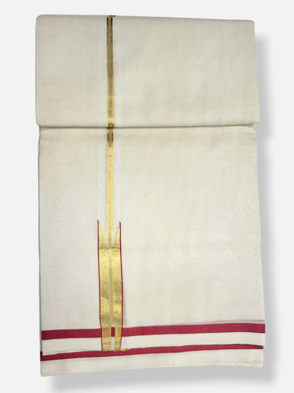 Kerala Premium Balaramapuram Handloom Dhoti/Mundu for Men
