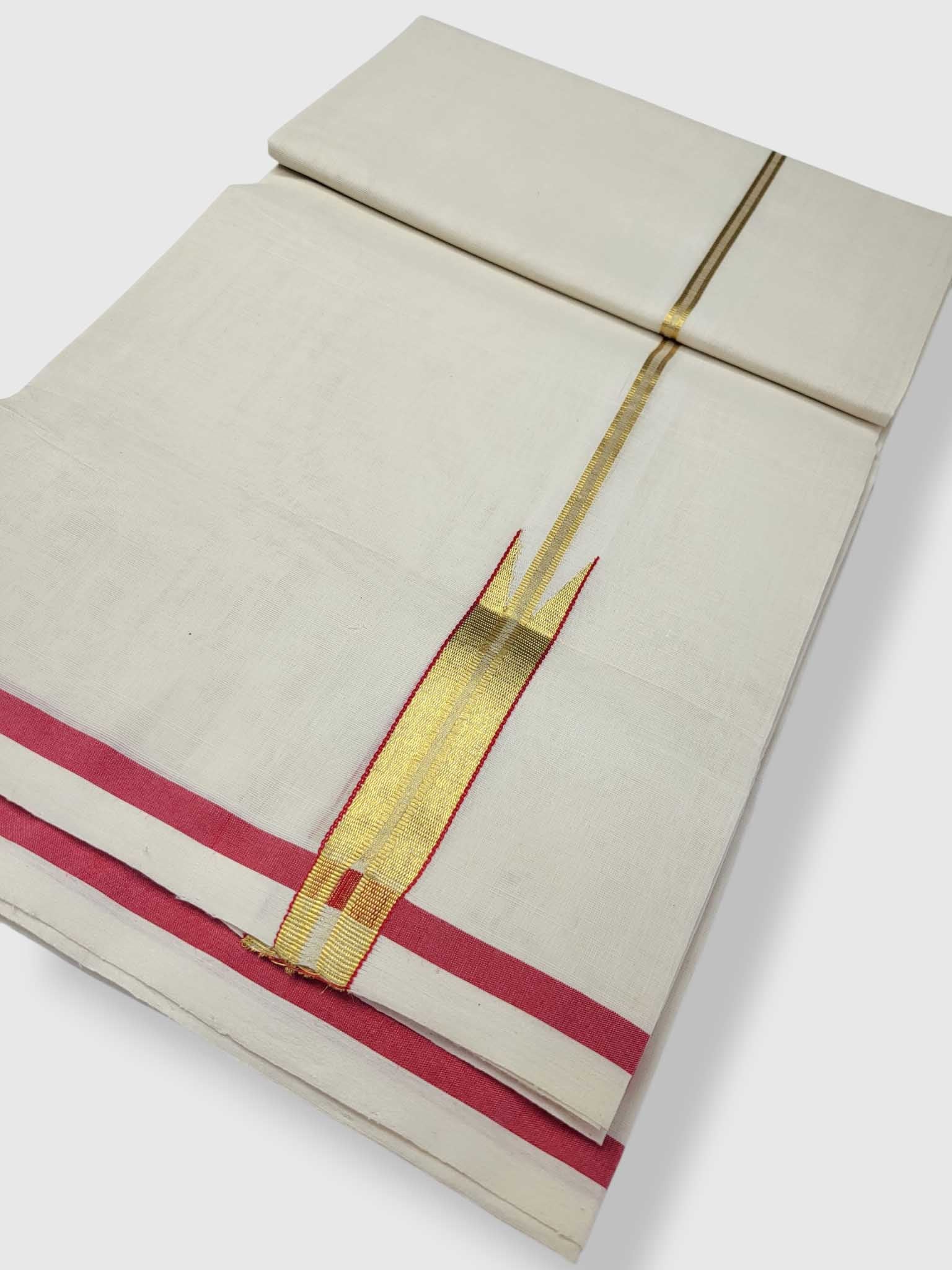 Kerala Premium Balaramapuram Handloom Dhoti/Mundu for Men