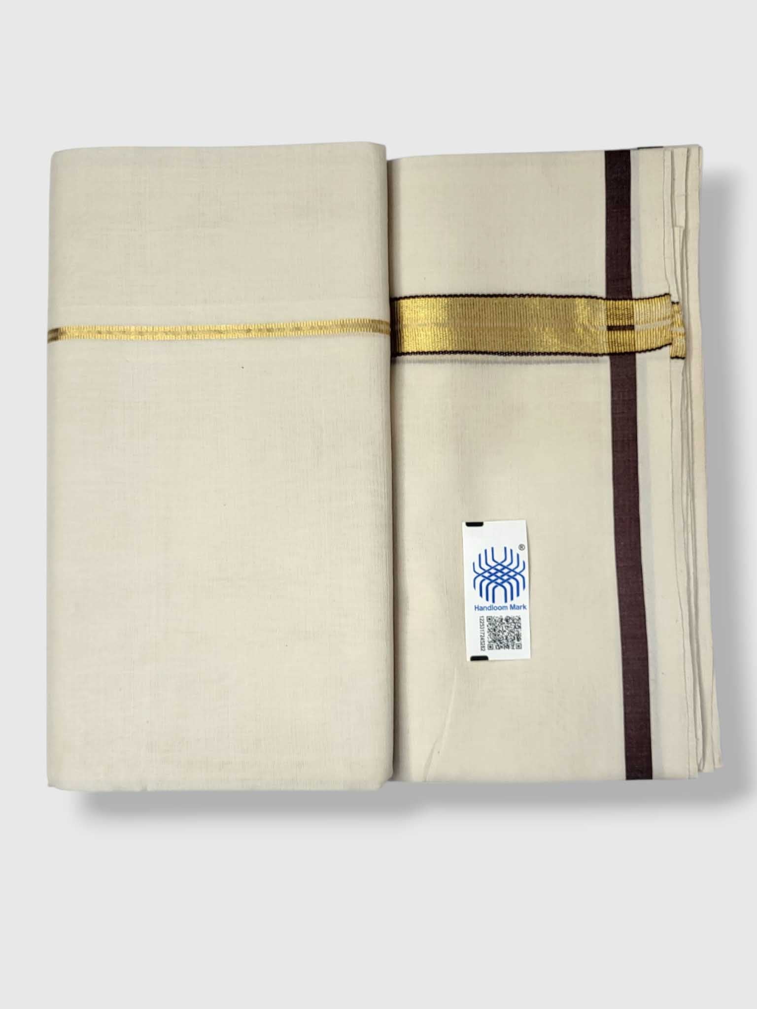 Kerala Premium Balaramapuram Handloom Dhoti/Mundu for Men