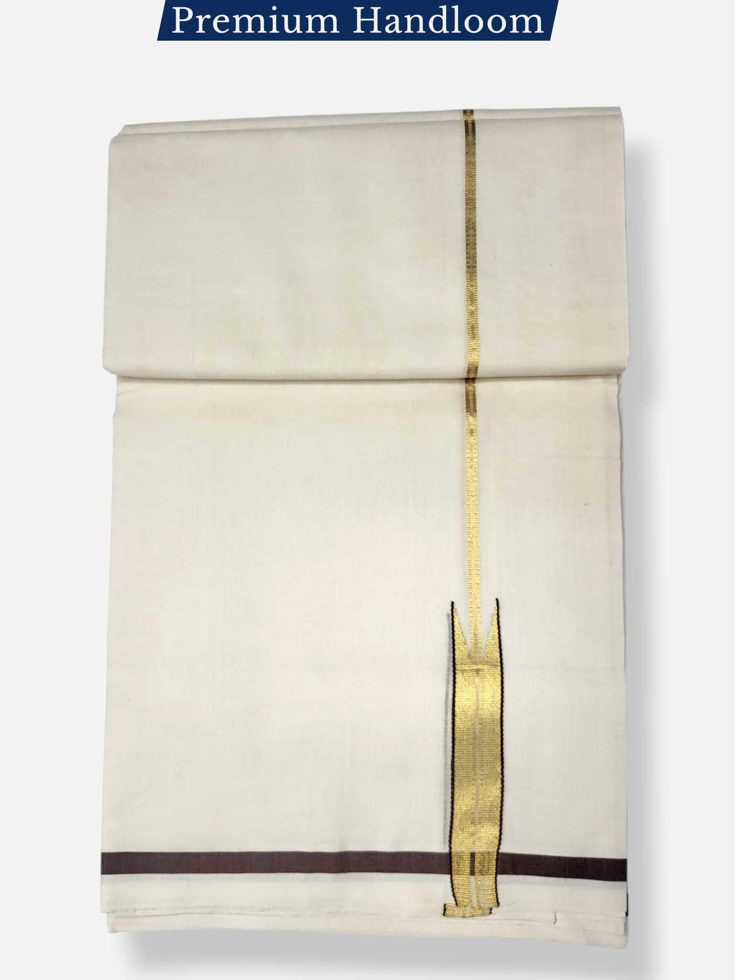 Kerala Premium Balaramapuram Handloom Dhoti/Mundu for Men