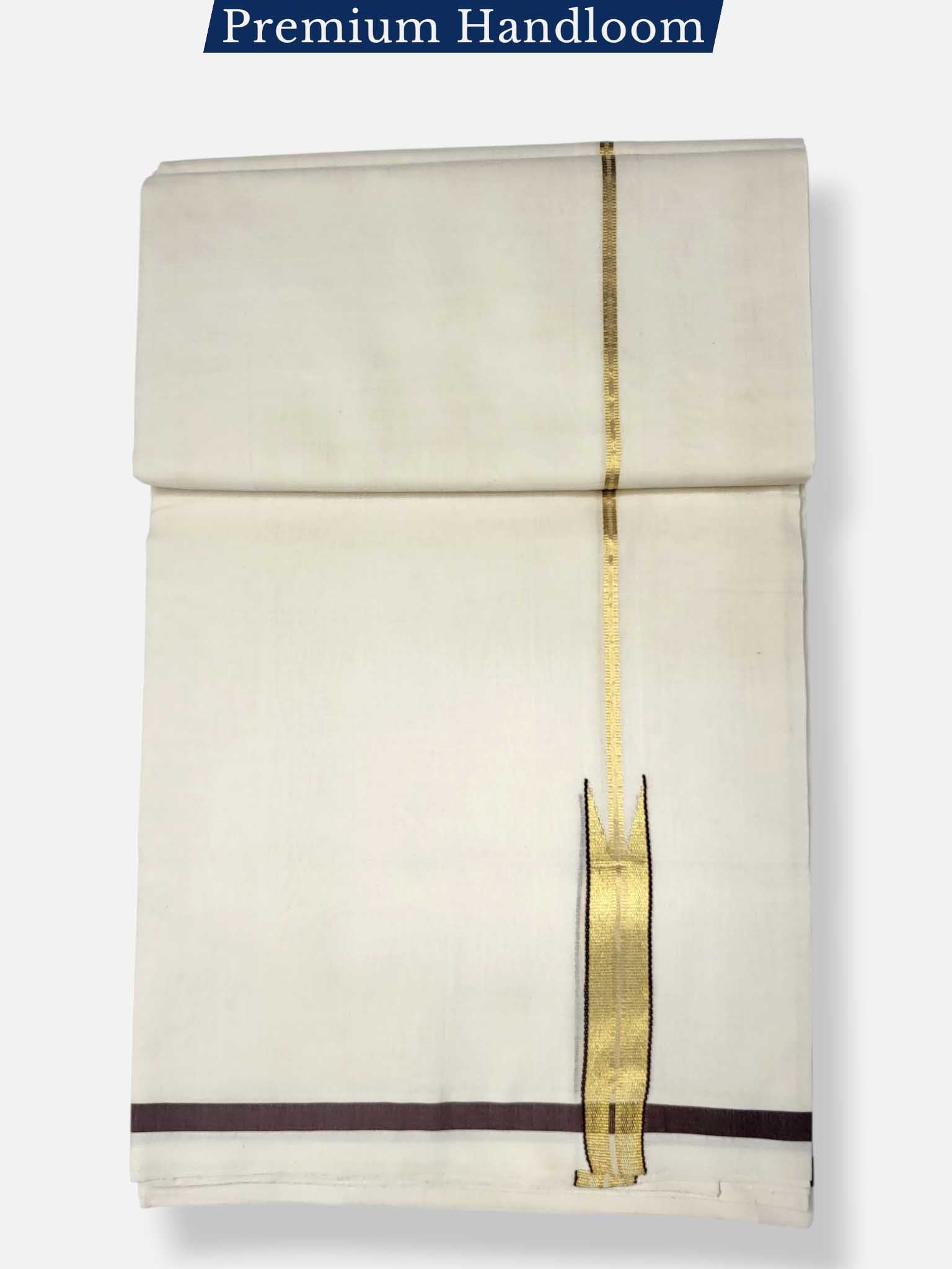Kerala Premium Balaramapuram Handloom Dhoti/Mundu for Men