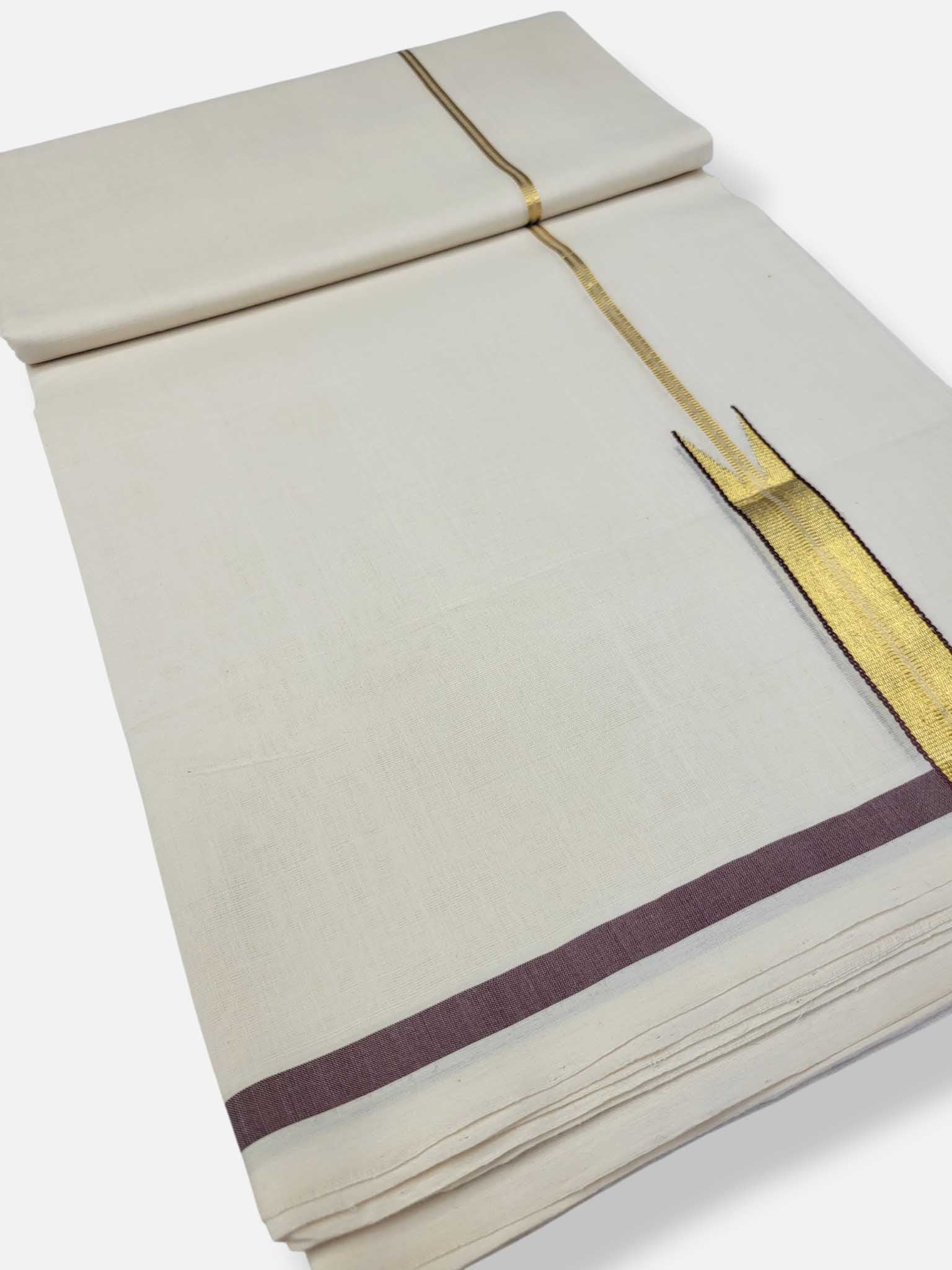 Kerala Premium Balaramapuram Handloom Dhoti/Mundu for Men