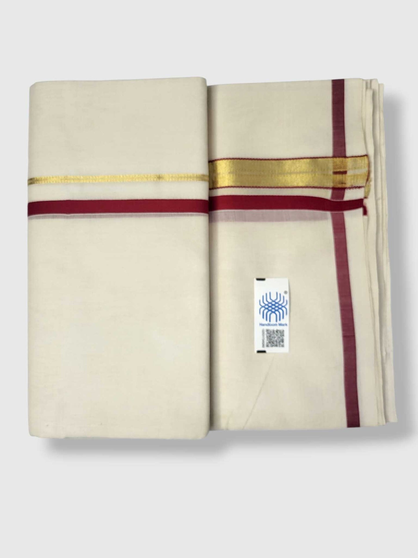 Kerala Premium Balaramapuram Handloom Dhoti/Mundu for Men