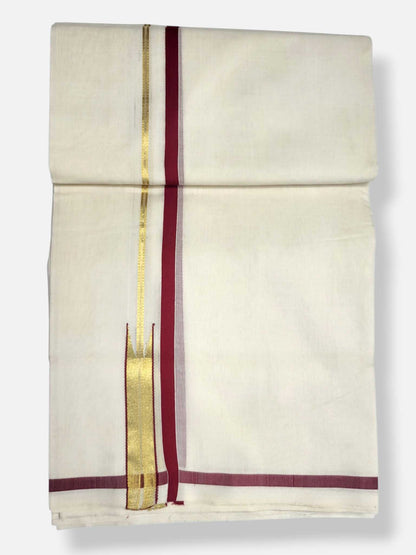 Kerala Premium Balaramapuram Handloom Dhoti/Mundu for Men