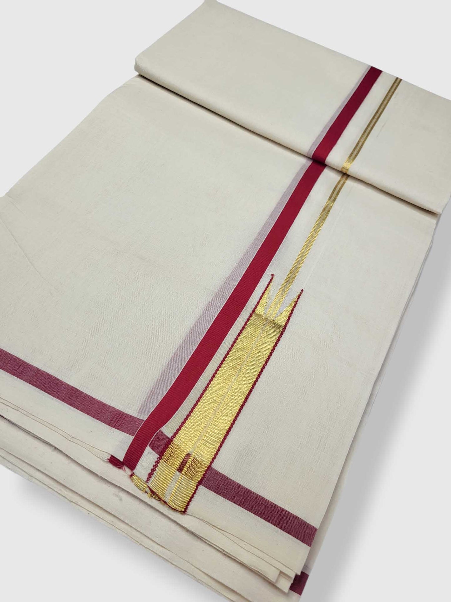 Kerala Premium Balaramapuram Handloom Dhoti/Mundu for Men