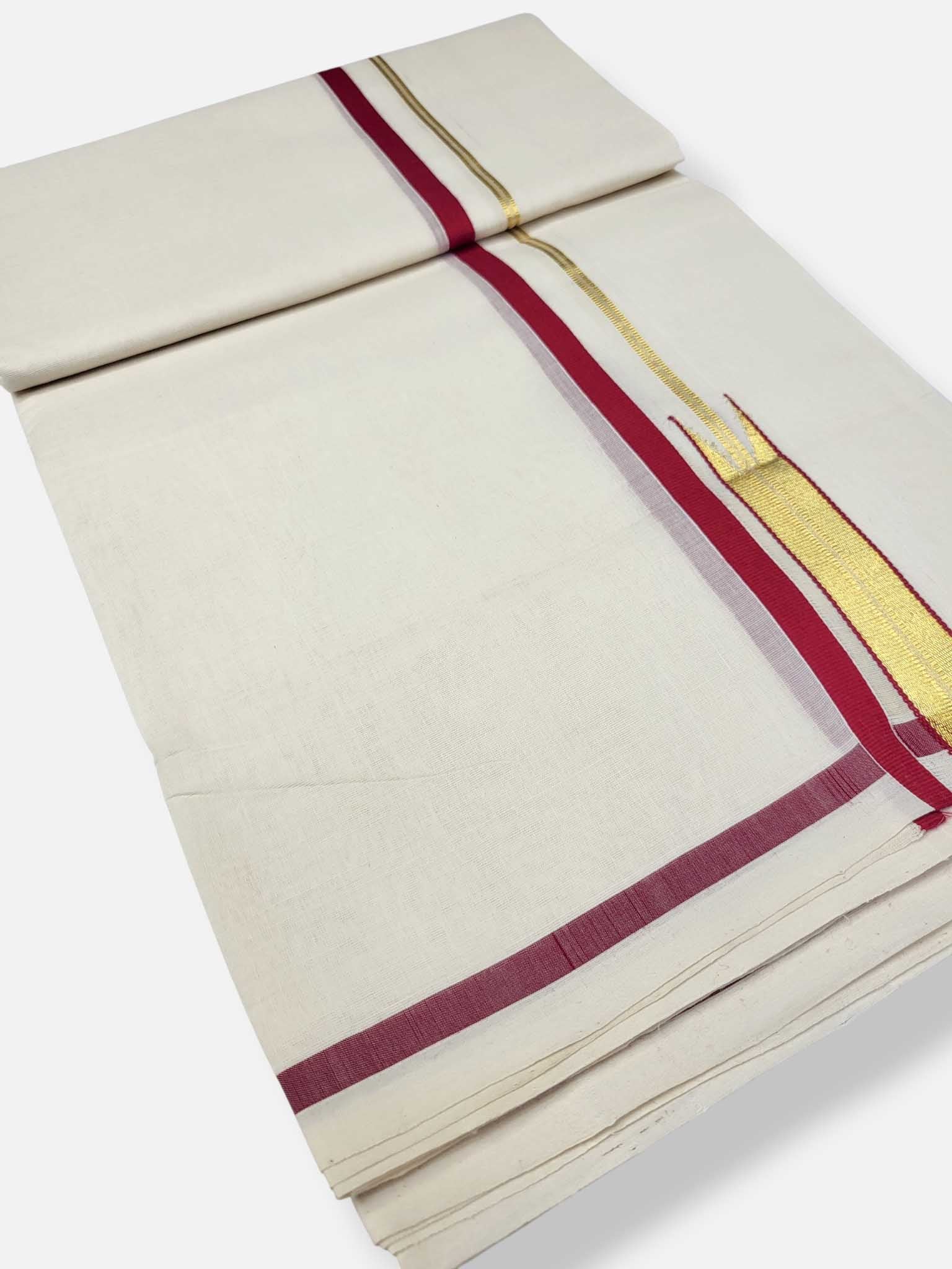 Kerala Premium Balaramapuram Handloom Dhoti/Mundu for Men