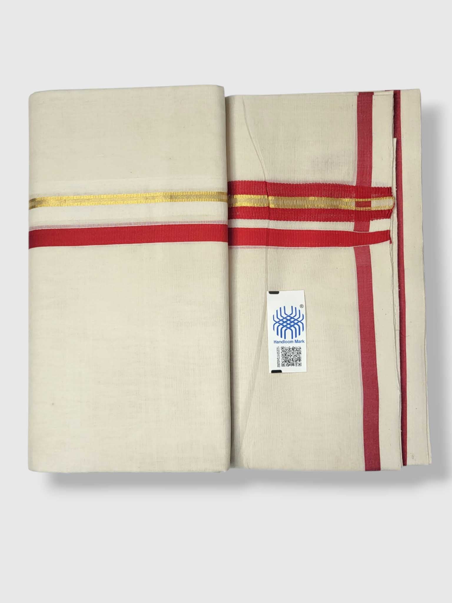 Kerala Premium Balaramapuram Handloom Dhoti/Mundu for Men
