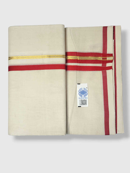 Kerala Premium Balaramapuram Handloom Dhoti/Mundu for Men