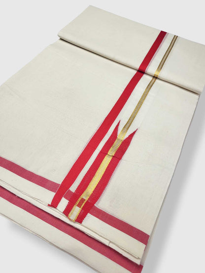 Kerala Premium Balaramapuram Handloom Dhoti/Mundu for Men
