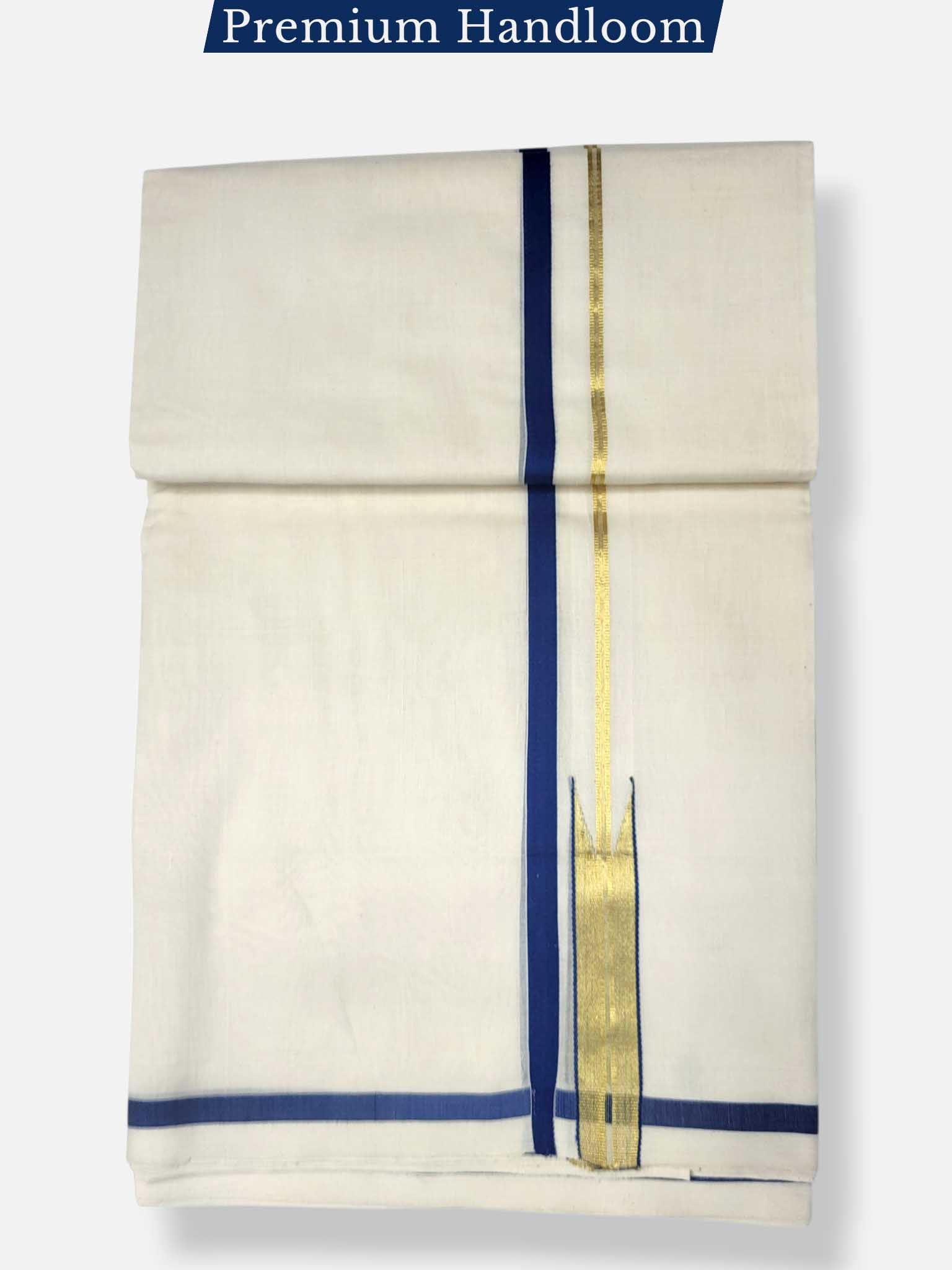 Kerala Premium Balaramapuram Handloom Dhoti/Mundu for Men