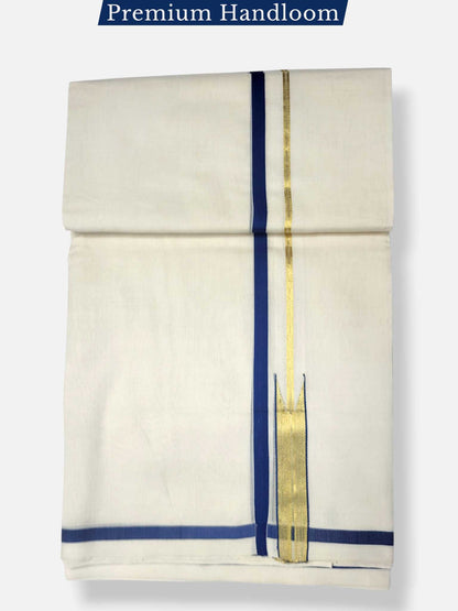 Kerala Premium Balaramapuram Handloom Dhoti/Mundu for Men