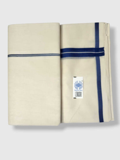 Kerala Premium Balaramapuram Handloom Dhoti/Mundu for Men