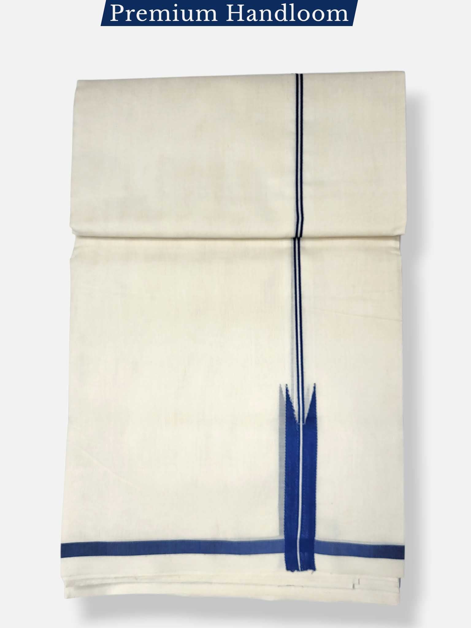 Kerala Premium Balaramapuram Handloom Dhoti/Mundu for Men