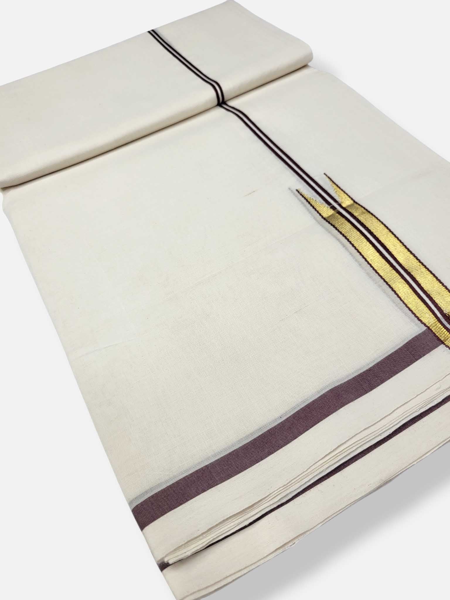 Kerala Premium Balaramapuram Handloom Dhoti/Mundu for Men