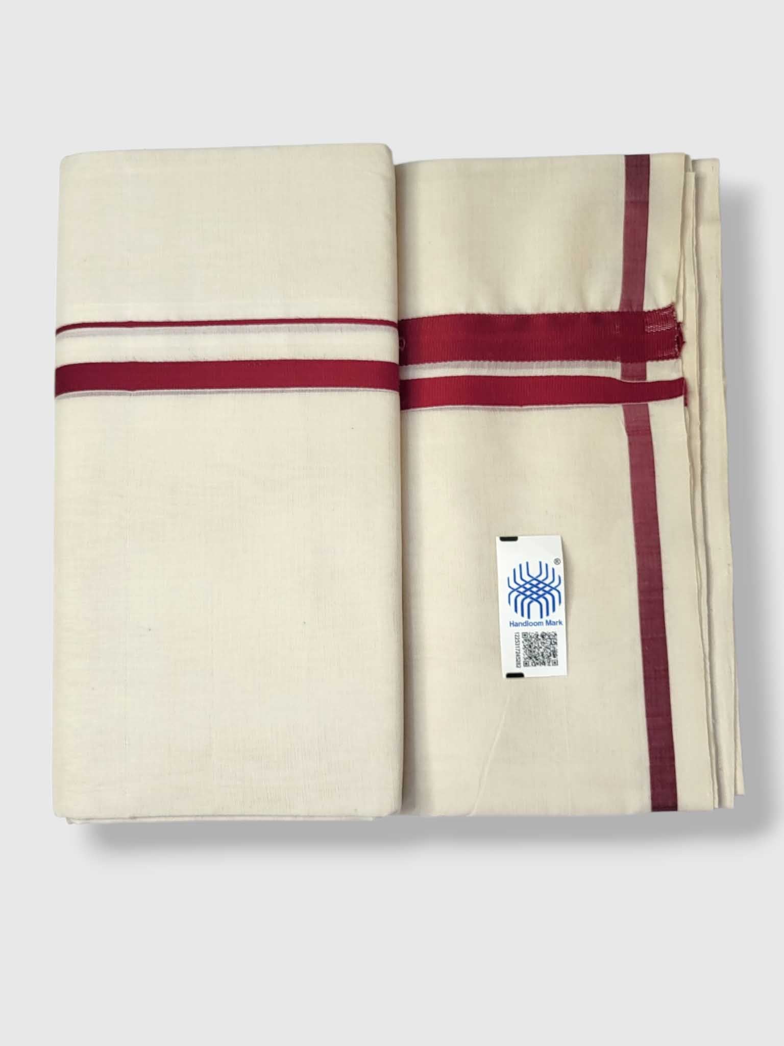 Kerala Premium Balaramapuram Handloom Dhoti/Mundu for Men
