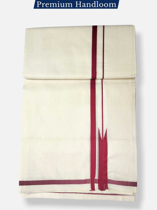 Kerala Premium Balaramapuram Handloom Dhoti/Mundu for Men