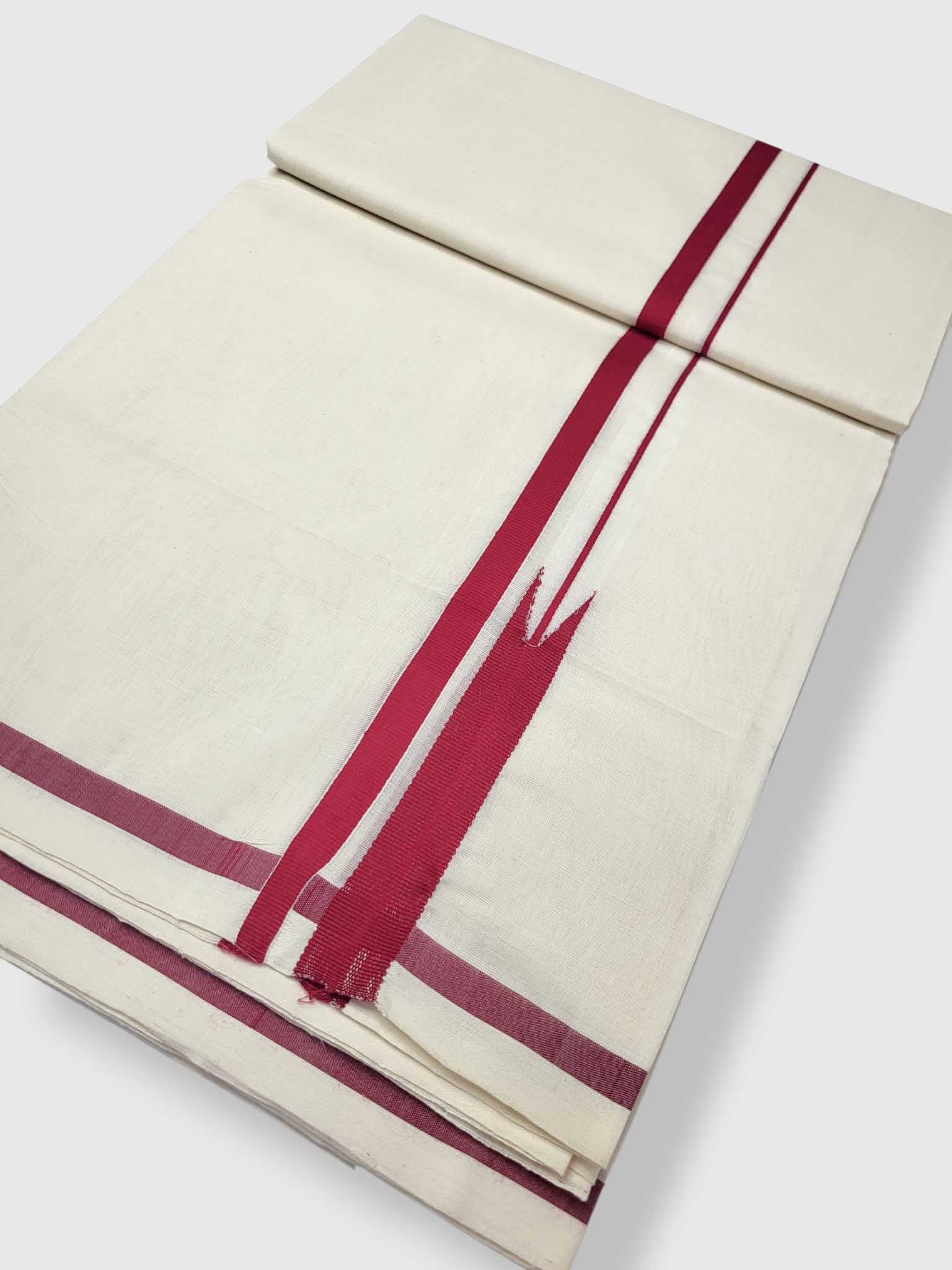 Kerala Premium Balaramapuram Handloom Dhoti/Mundu for Men