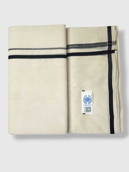 Kerala Premium Balaramapuram Handloom Dhoti/Mundu for Men