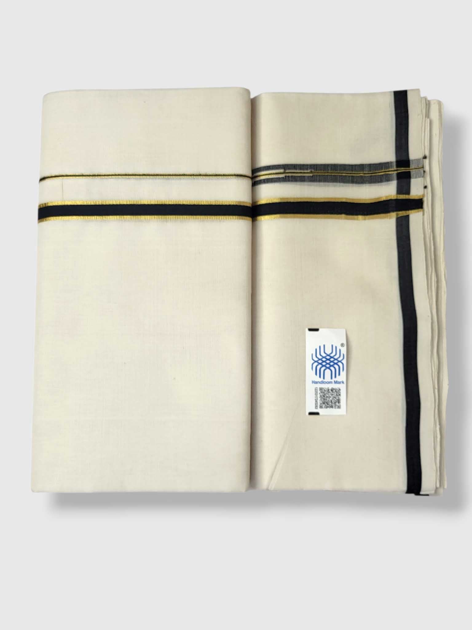 Kerala Premium Balaramapuram Handloom Dhoti/Mundu for Men
