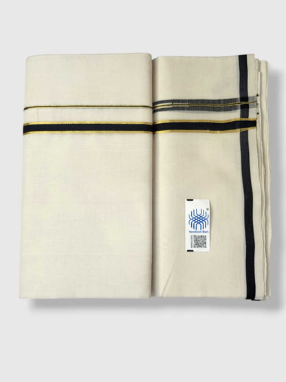 Kerala Premium Balaramapuram Handloom Dhoti/Mundu for Men