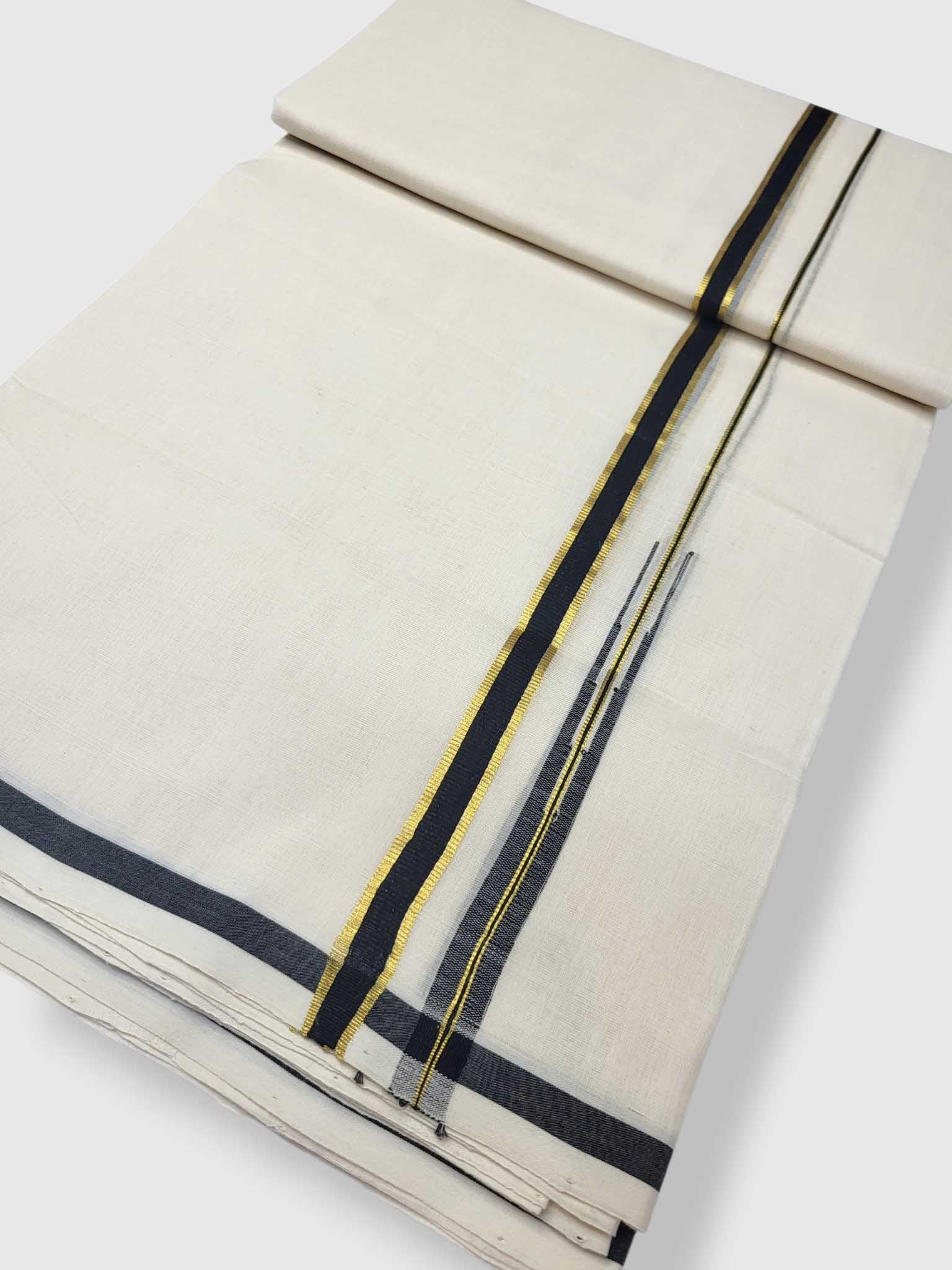 Kerala Premium Balaramapuram Handloom Dhoti/Mundu for Men