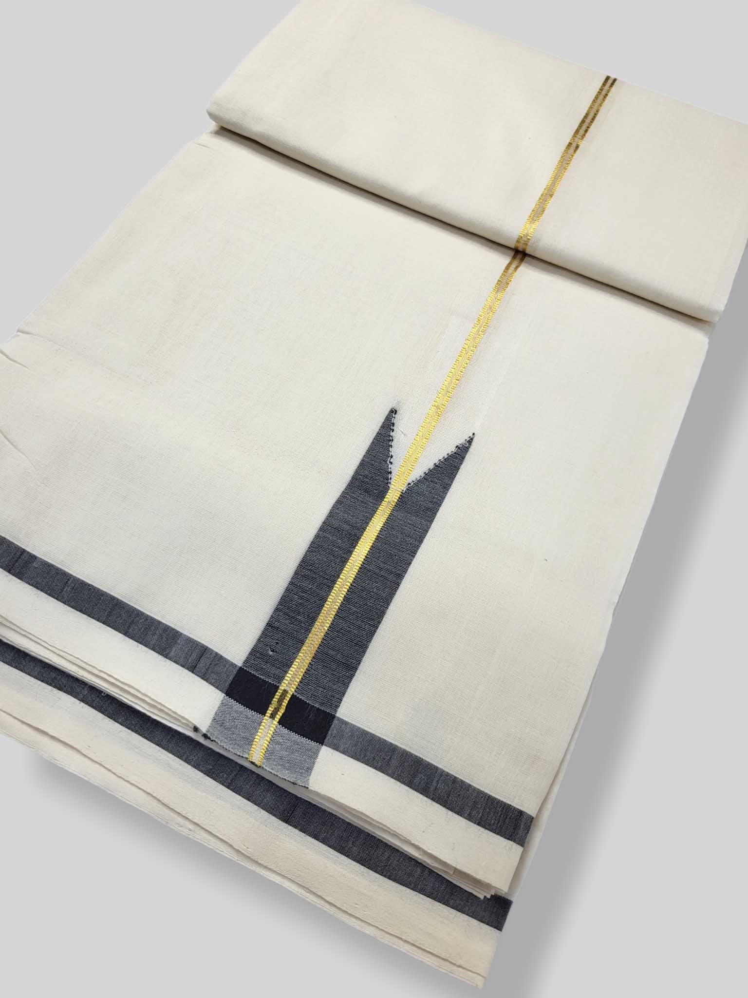 Kerala Premium Balaramapuram Handloom Dhoti/Mundu for Men