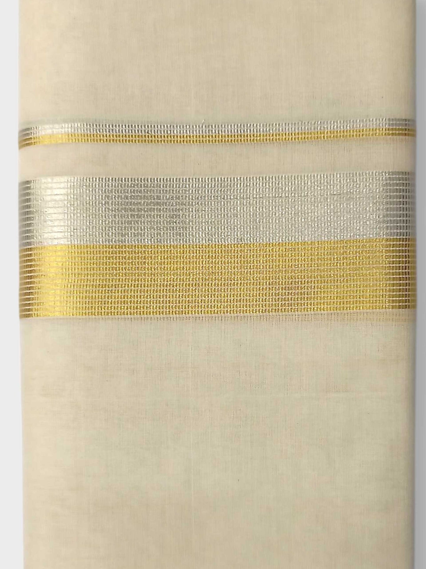 Premium Wedding Handloom Balaramapuram Unaakupaavu Kasavu Mundu for Men