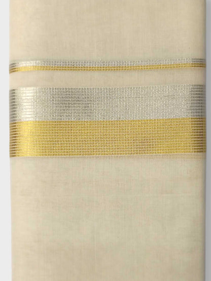 Premium Wedding Handloom Balaramapuram Unaakupaavu Kasavu Mundu for Men