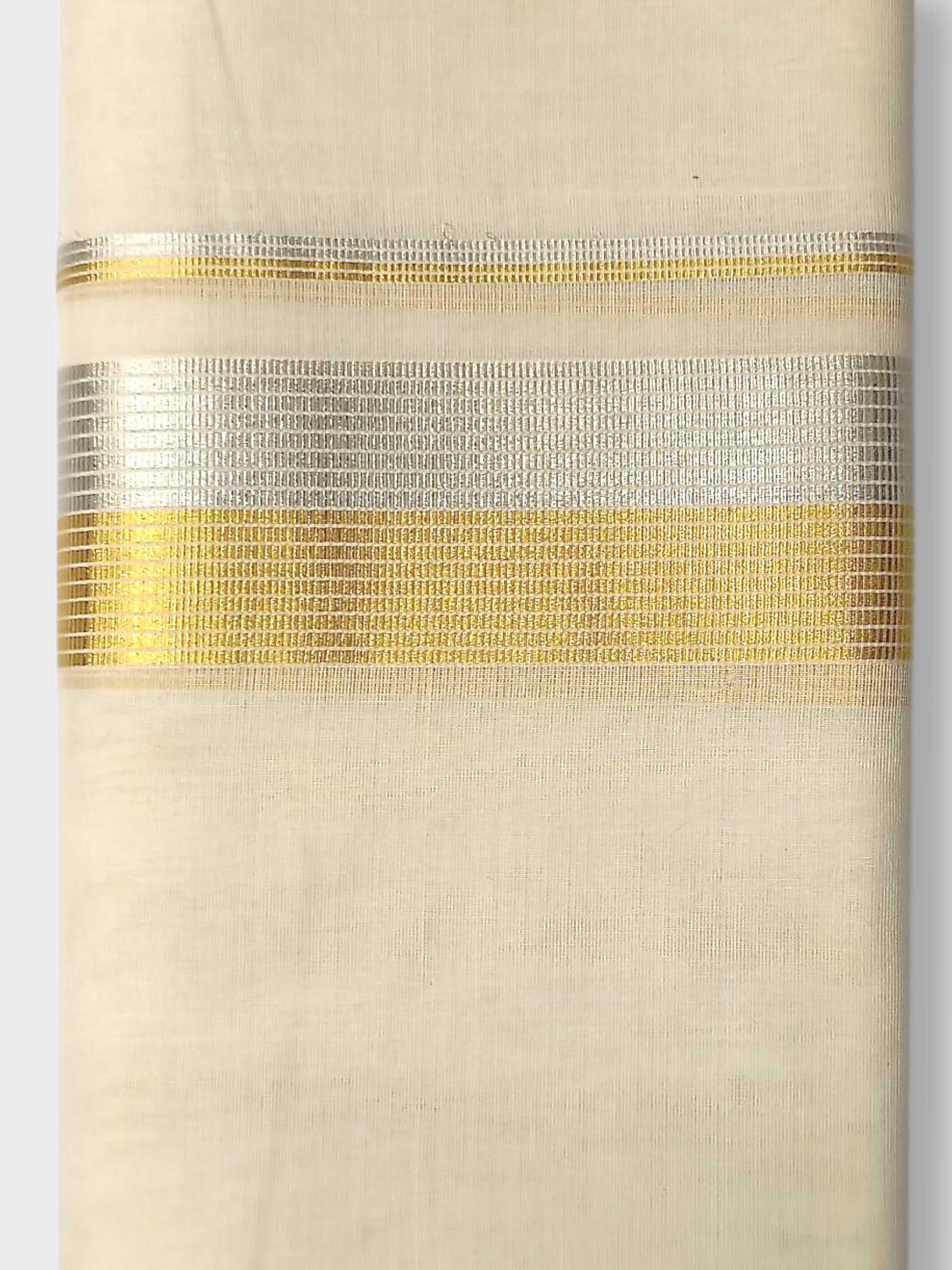 Premium Wedding Handloom Balaramapuram Unaakupaavu Kasavu Mundu for Men