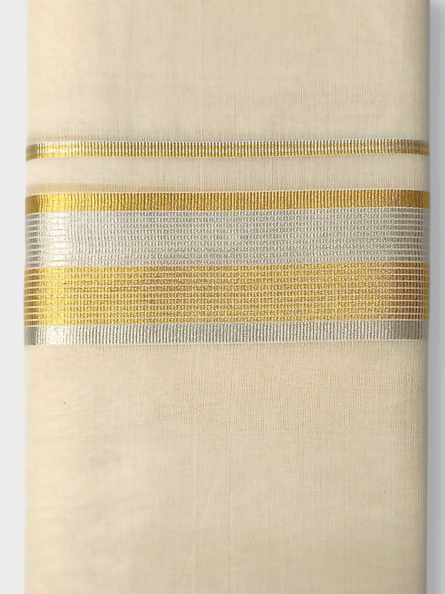 Premium Wedding Handloom Balaramapuram Unaakupaavu Kasavu Mundu for Men