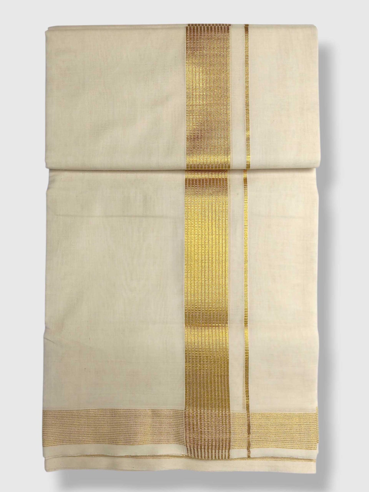 Premium Wedding Handloom Balaramapuram Unaakupaavu Kasavu Mundu for Men