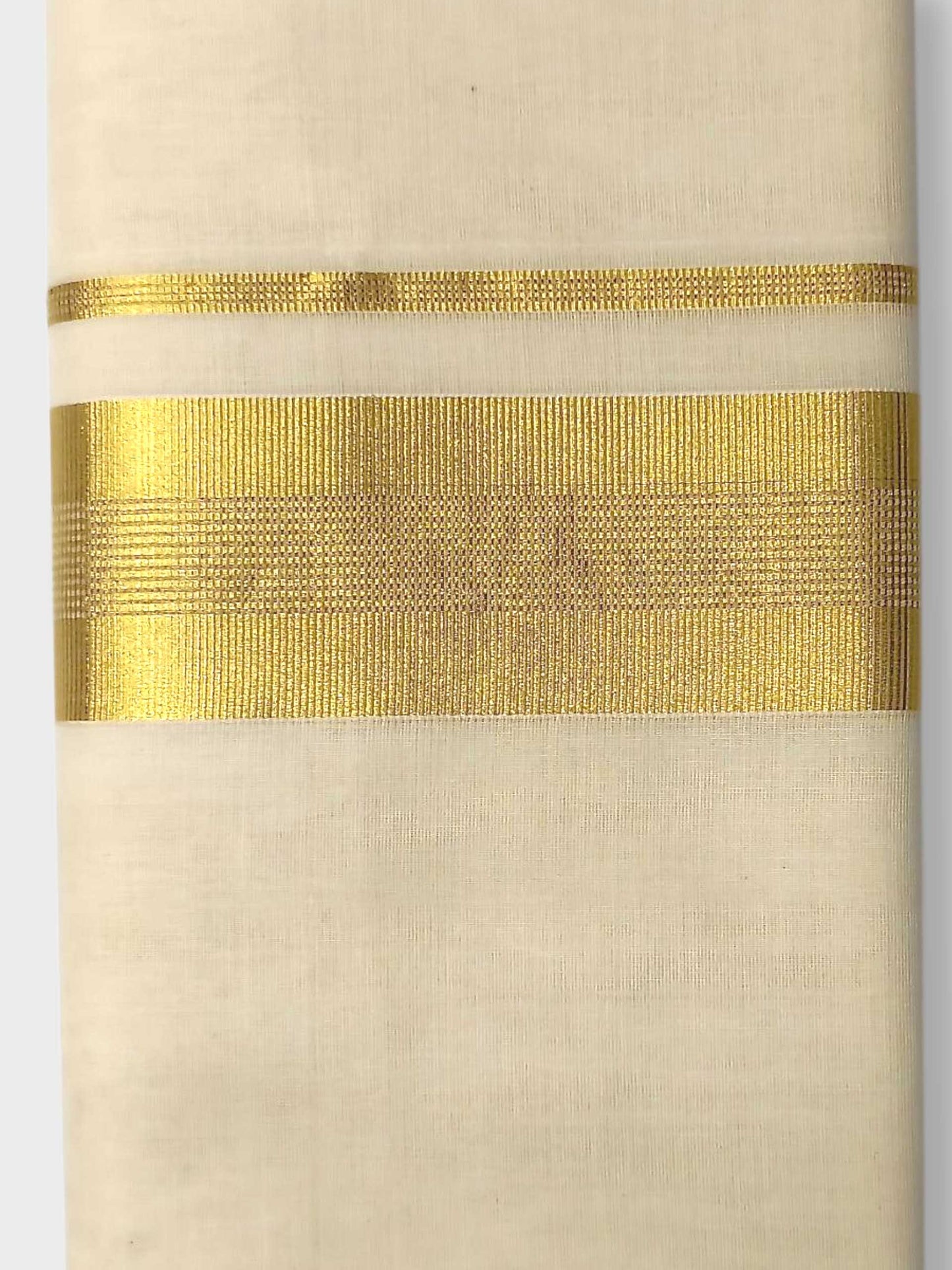 Premium Wedding Handloom Balaramapuram Unaakupaavu Kasavu Mundu for Men