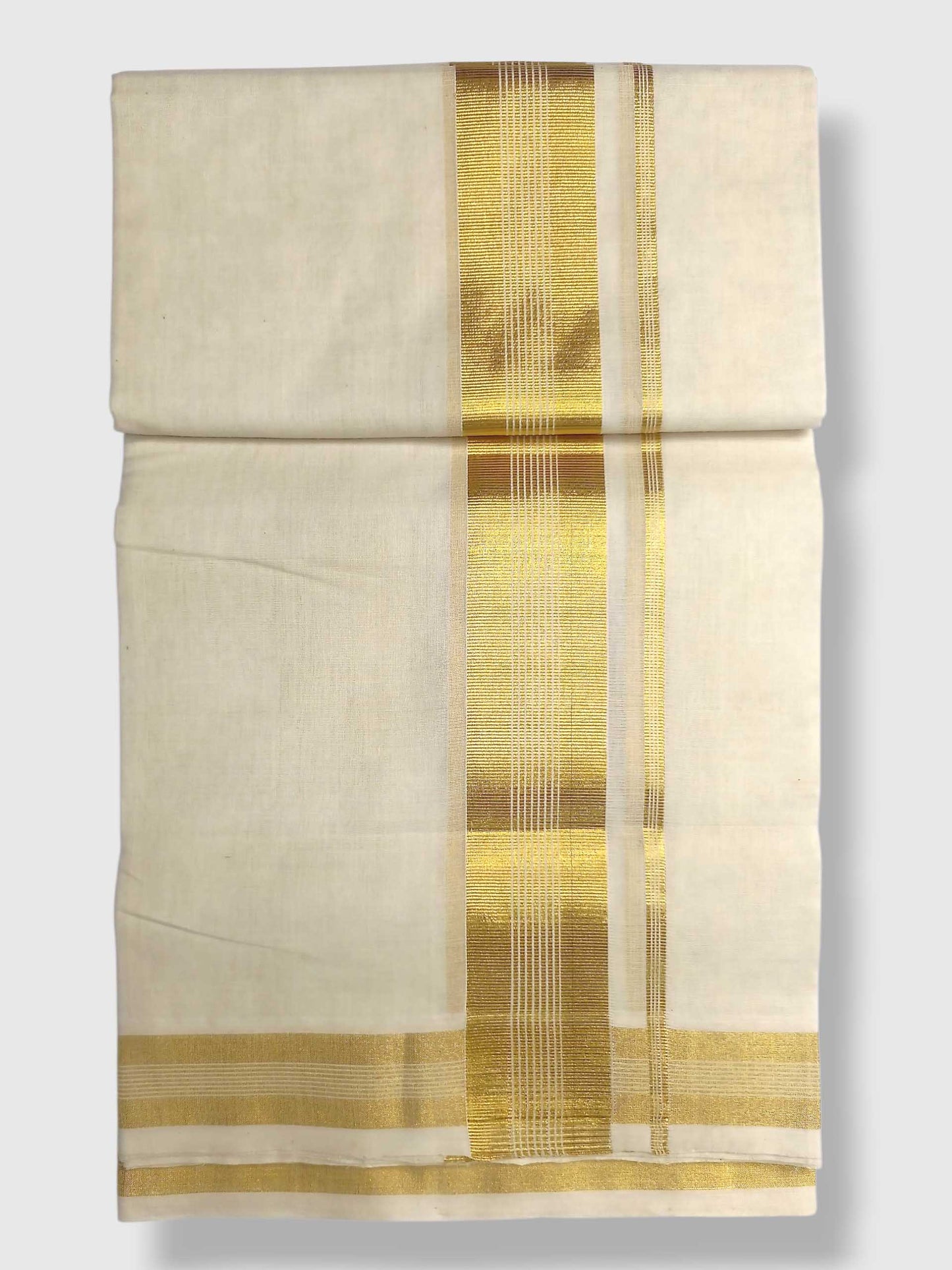 Premium Wedding Handloom Balaramapuram Unaakupaavu Kasavu Mundu for Men