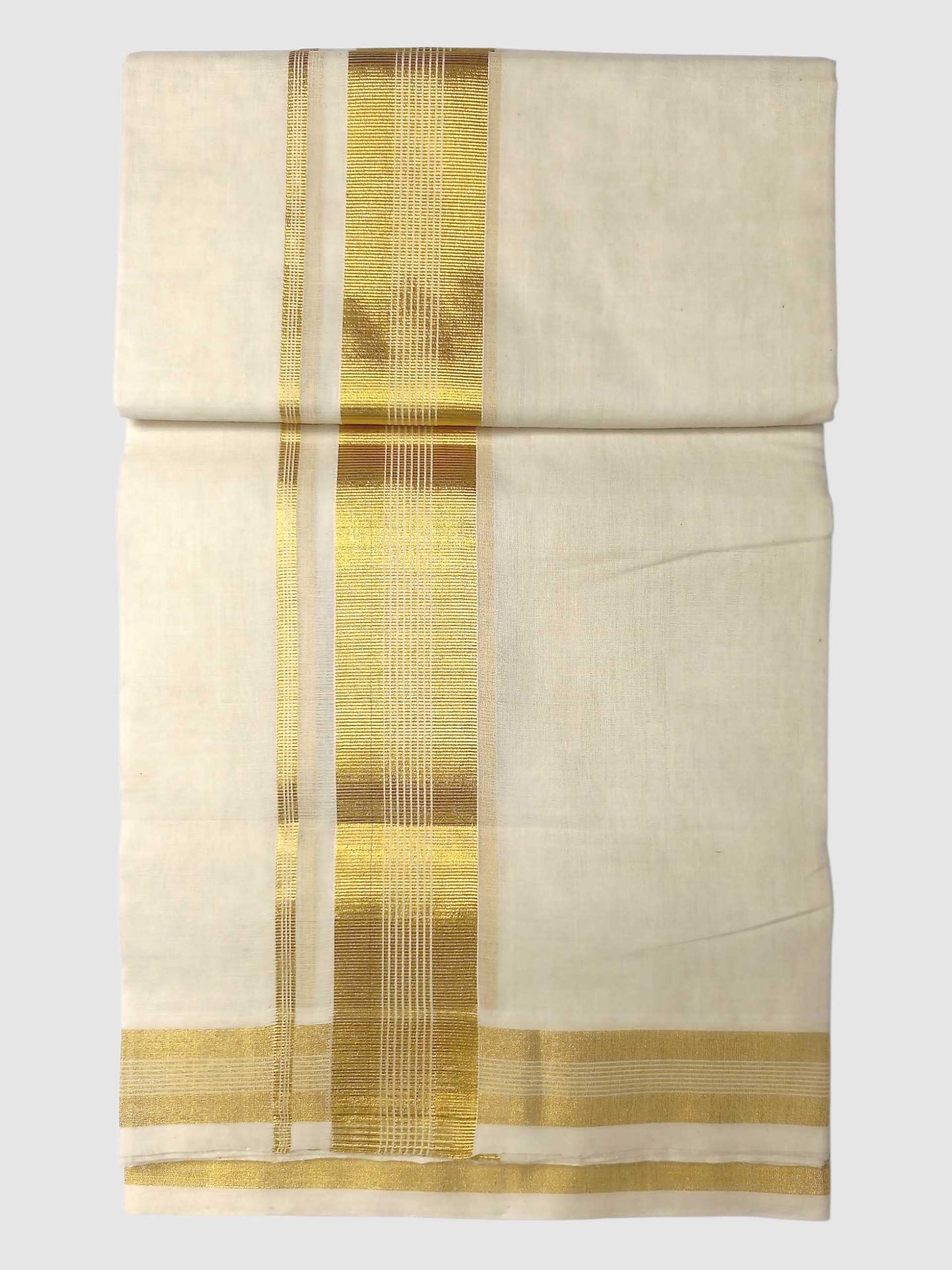 Premium Wedding Handloom Balaramapuram Unaakupaavu Kasavu Mundu for Men