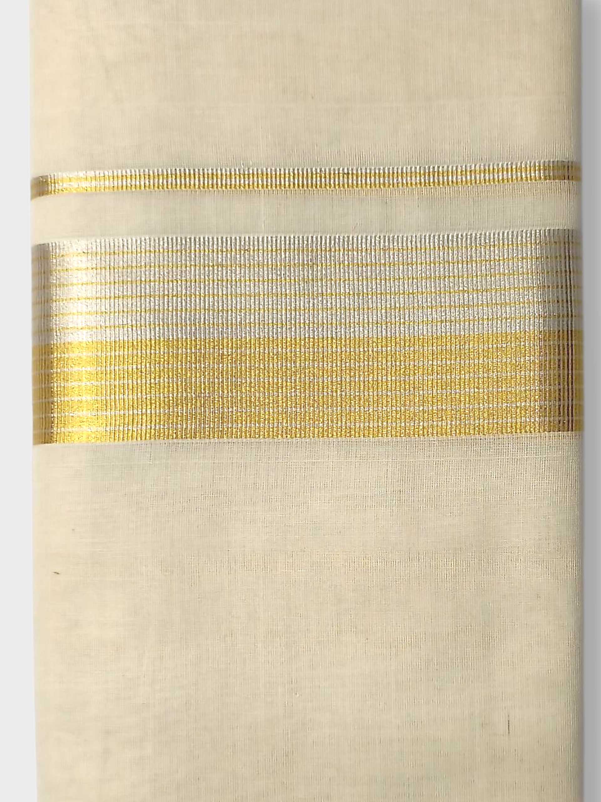 Premium Wedding Handloom Balaramapuram Unaakupaavu Kasavu Mundu for Men