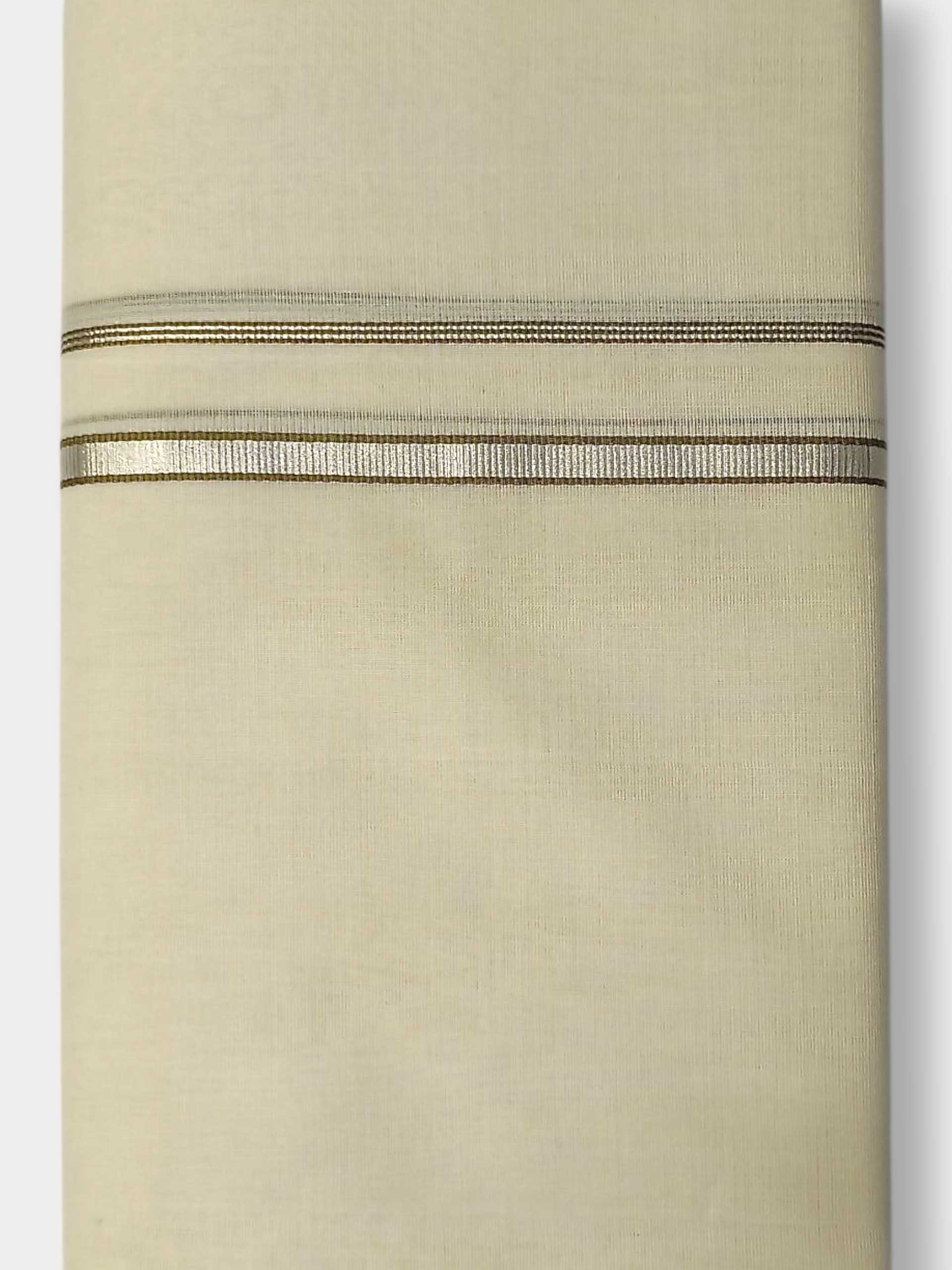 Premium Wedding Handloom Balaramapuram Unaakupaavu Kasavu Mundu for Men