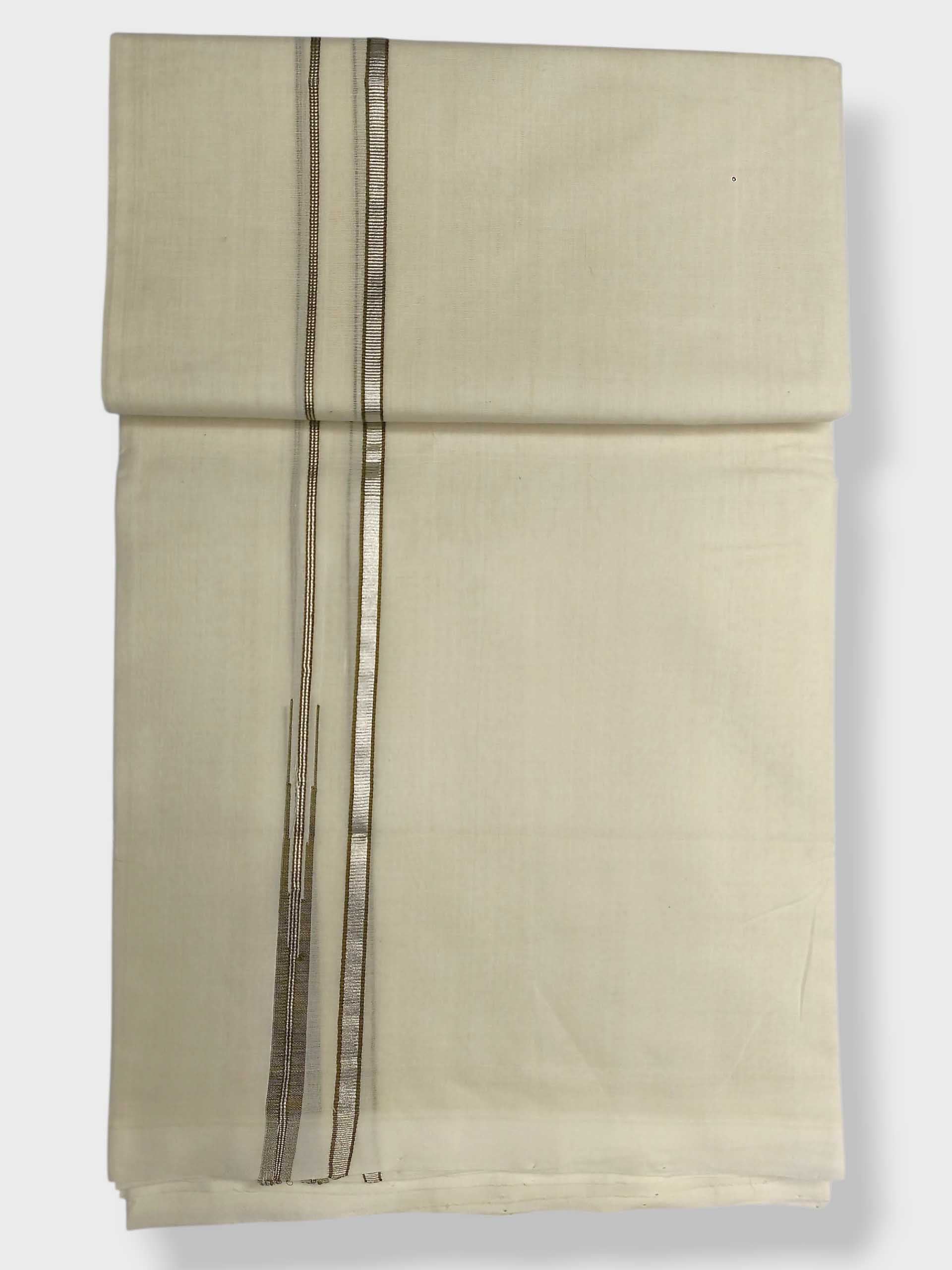 Premium Wedding Handloom Balaramapuram Unaakupaavu Kasavu Mundu for Men