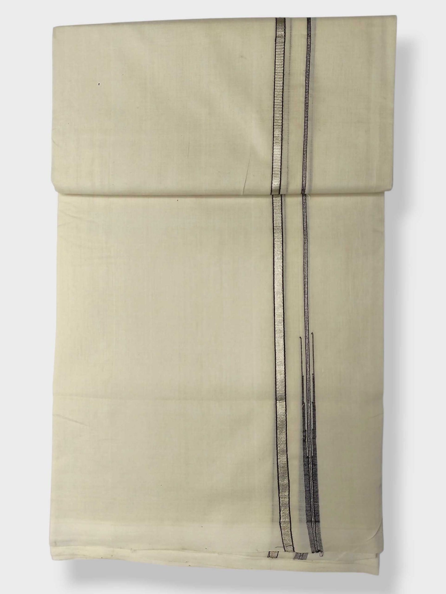 Premium Wedding Handloom Balaramapuram Unaakupaavu Kasavu Mundu for Men