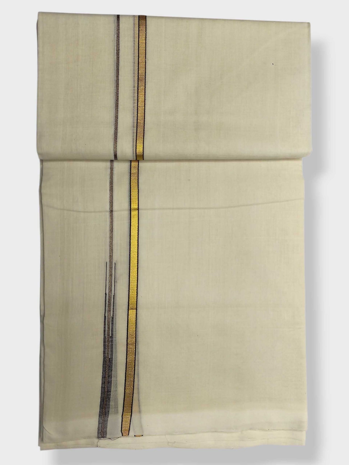 Premium Wedding Handloom Balaramapuram Unaakupaavu Kasavu Mundu for Men