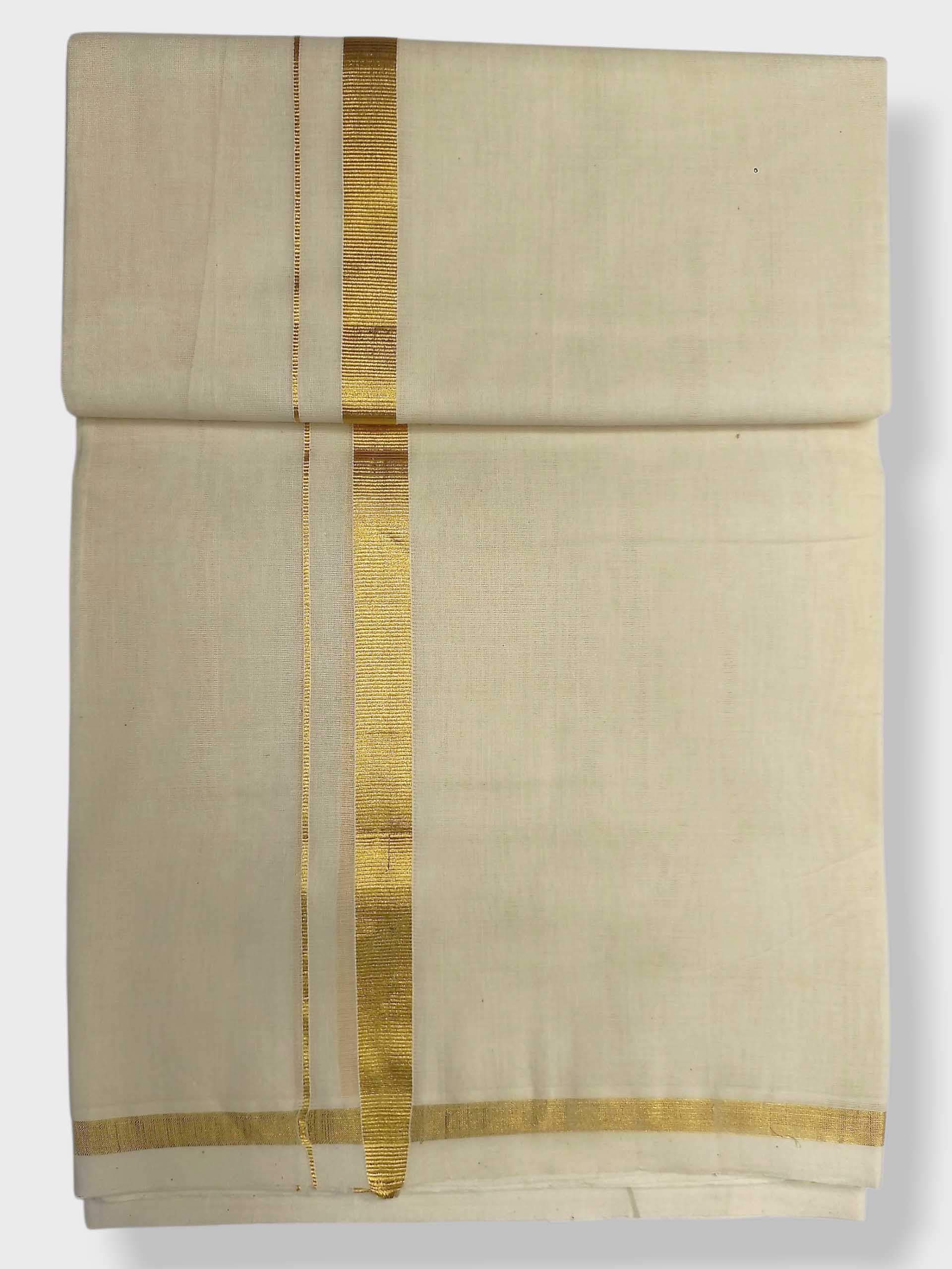 Premium Wedding Handloom Balaramapuram Unaakupaavu Kasavu Mundu for Men