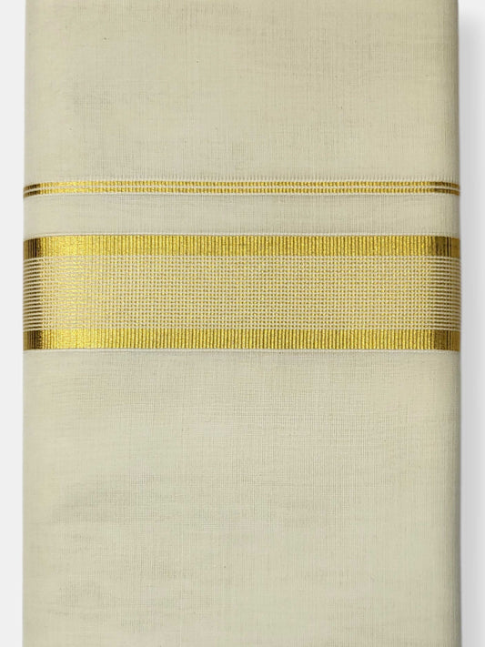 Keraloom Kasavu Balaramapuram Unakkupaavu Handloom Mundu(120*120) with Kasavu Design Border