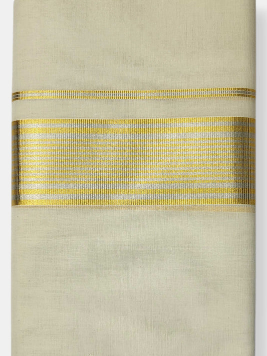 Keraloom Kasavu Balaramapuram Unakkupaavu Handloom Mundu(120*120) with Kasavu Design Border