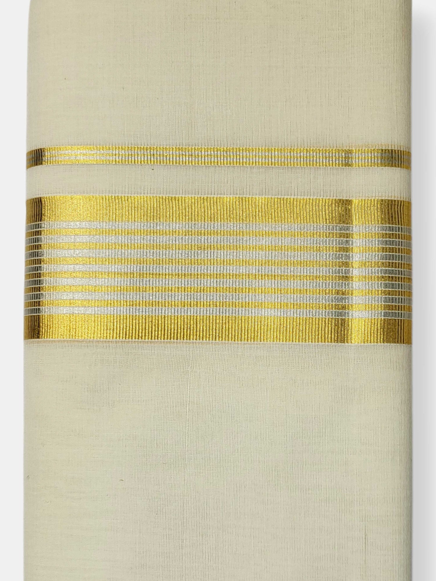 Keraloom Kasavu Balaramapuram Unakkupaavu Handloom Mundu(120*120) with Kasavu Design Border